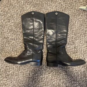 Frye boots tall and black size 8